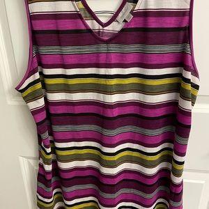 Avenue tunic 18/20. Purple & Green